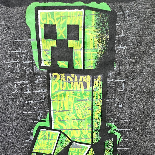 Minecraft Boys' T-Shirt & Long Sleeve Top – Creeper Design