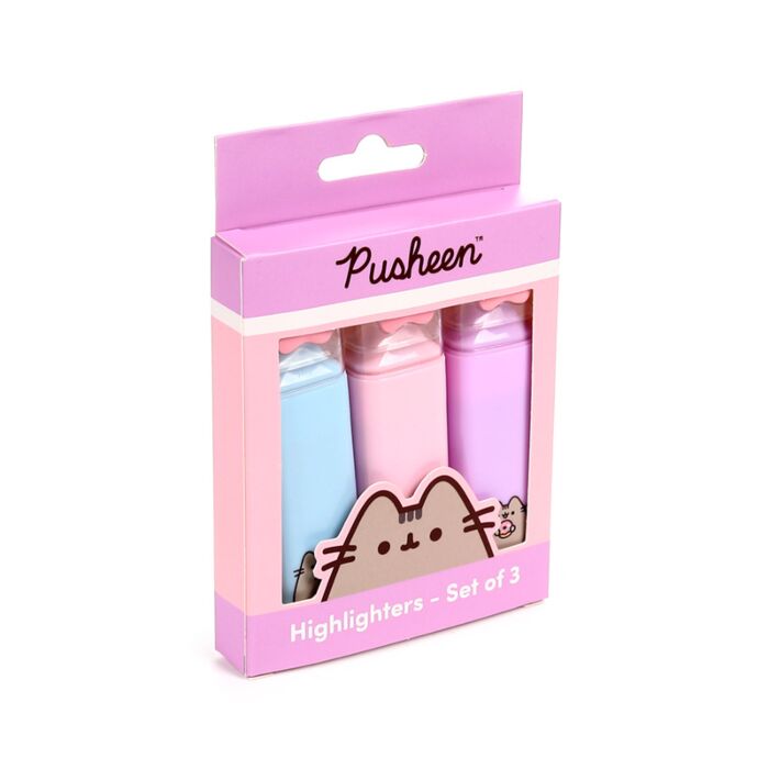 Shaped Top Highlighter Set of 3 - Pusheen the Cat