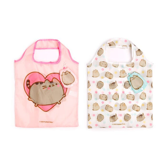 Handy Foldable Shopping Bag - Pusheen the Cat Hearts & Stars