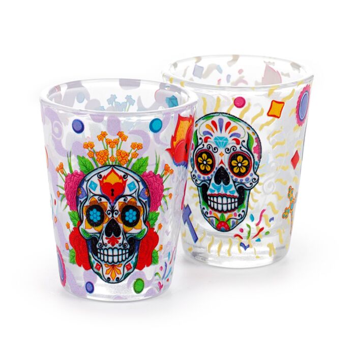 Shot Glass Set of 2 (50ml) - Day of the Dead