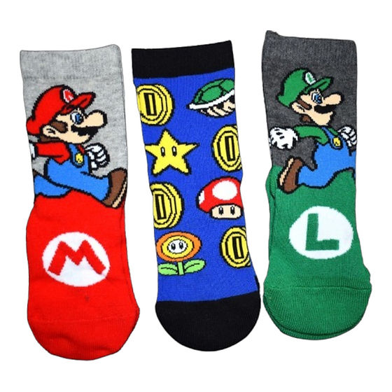 Super Mario 3 pack ankle socks