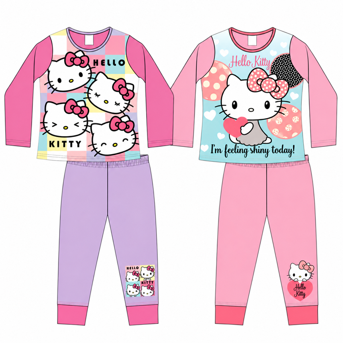 Hello Kitty Girls long sleeve pyjamas 5-12 years