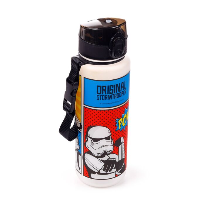 600ml Shatterproof Pop Top Water Bottle - The Original Stormtrooper Pop Art