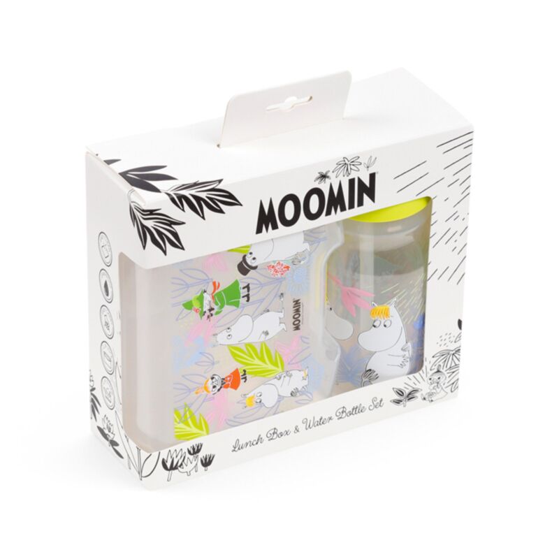 Moomin water bottle and lunch box set