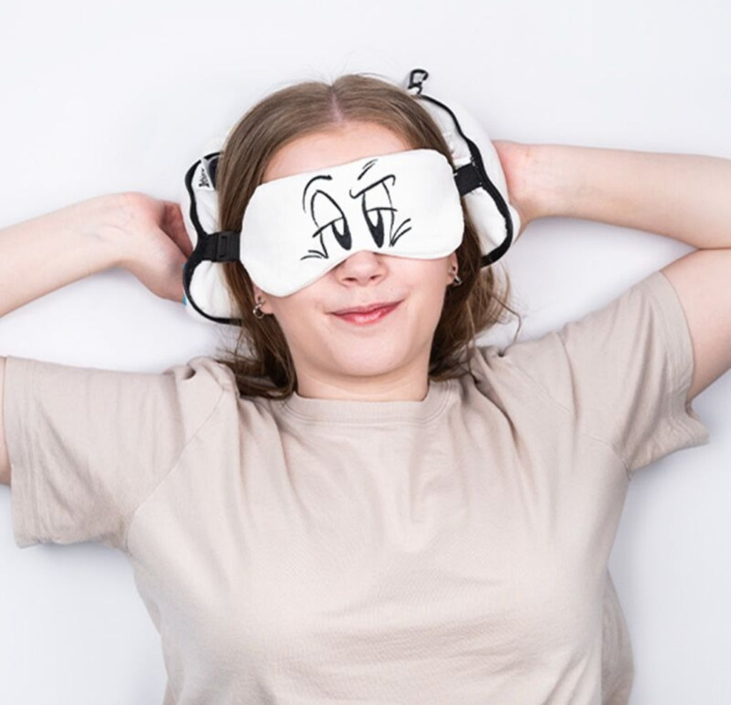 Relaxeazzz Plush Travel Pillow & Eye Mask licensed characters