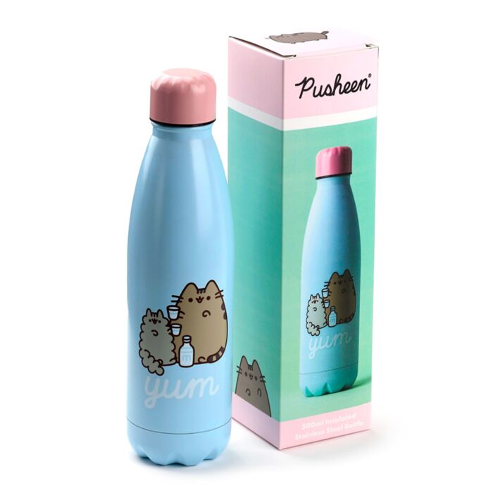 Reusable Insulated Drinks Bottle 500ml - Pusheen the Cat Foodie