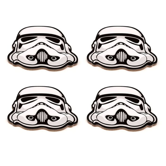 Set of 4 Cork Novelty Coasters - The Original Stormtrooper