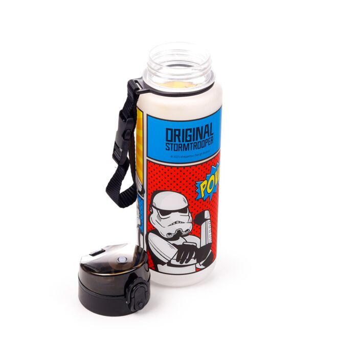 600ml Shatterproof Pop Top Water Bottle - The Original Stormtrooper Pop Art