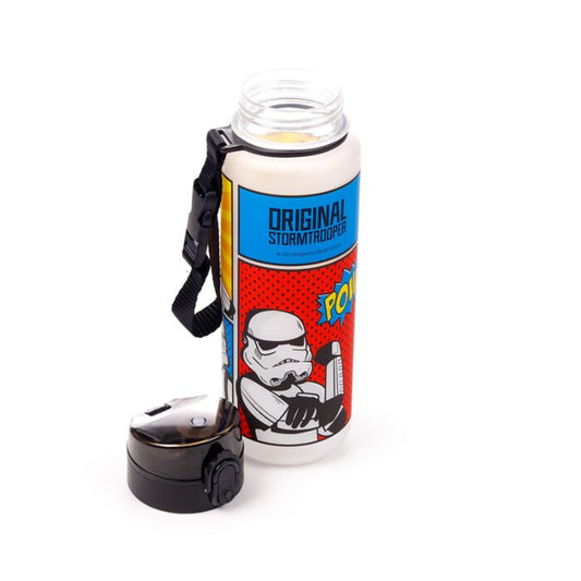 600ml Shatterproof Pop Top Water Bottle - The Original Stormtrooper Pop Art