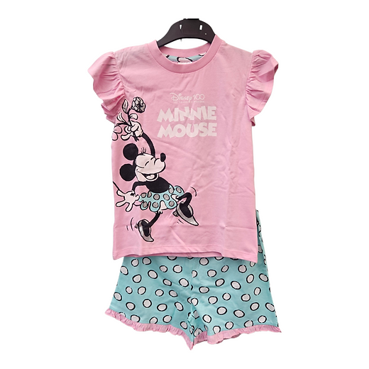 Disney Minnie mouse girls pyjamas shorts 5-10 years