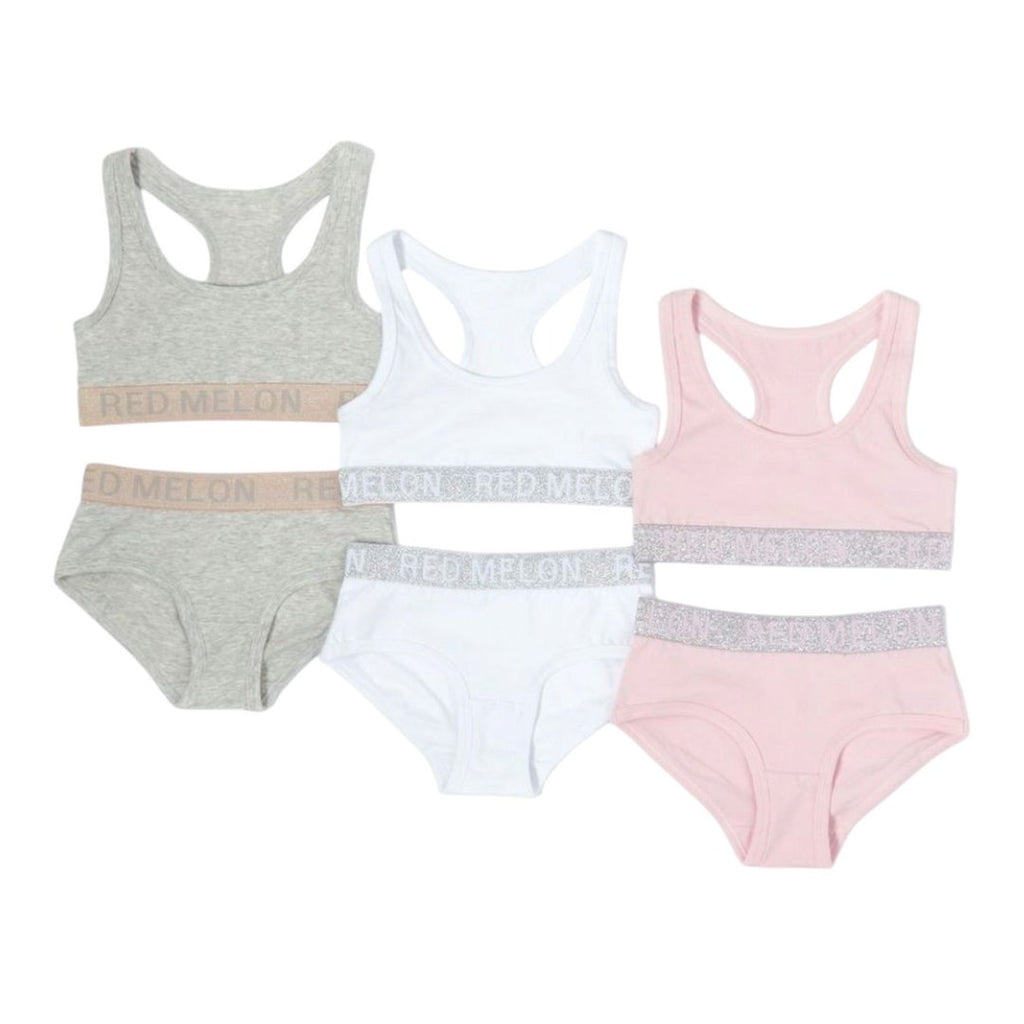 Girls underwear sets- crop top and briefs