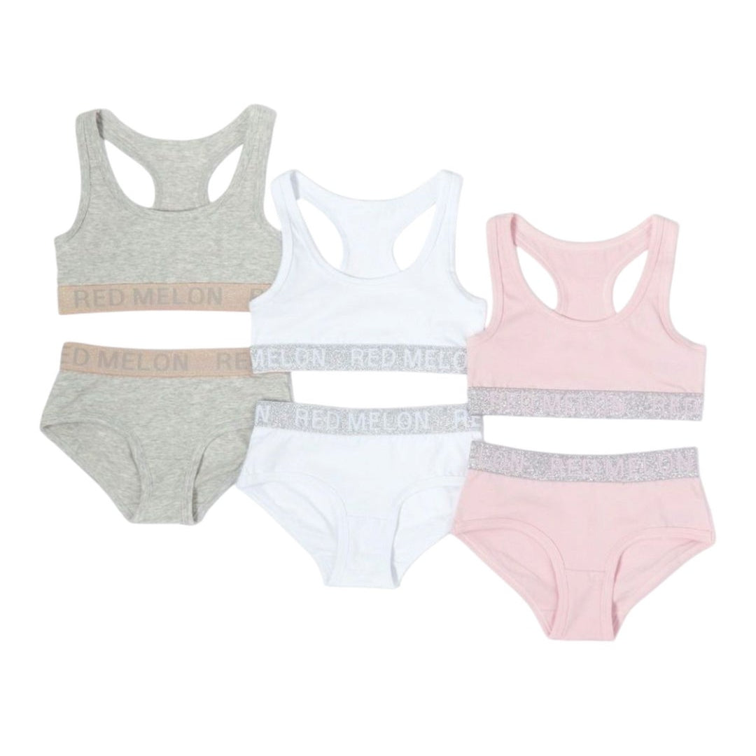 Girls underwear sets- crop top and briefs