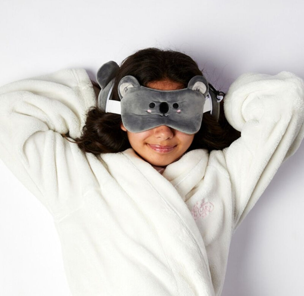 Relaxeazzz Plush Travel Pillow & Eye Mask