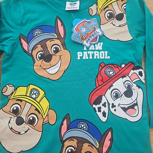 Paw Patrol long sleeve boys top 1-5 years
