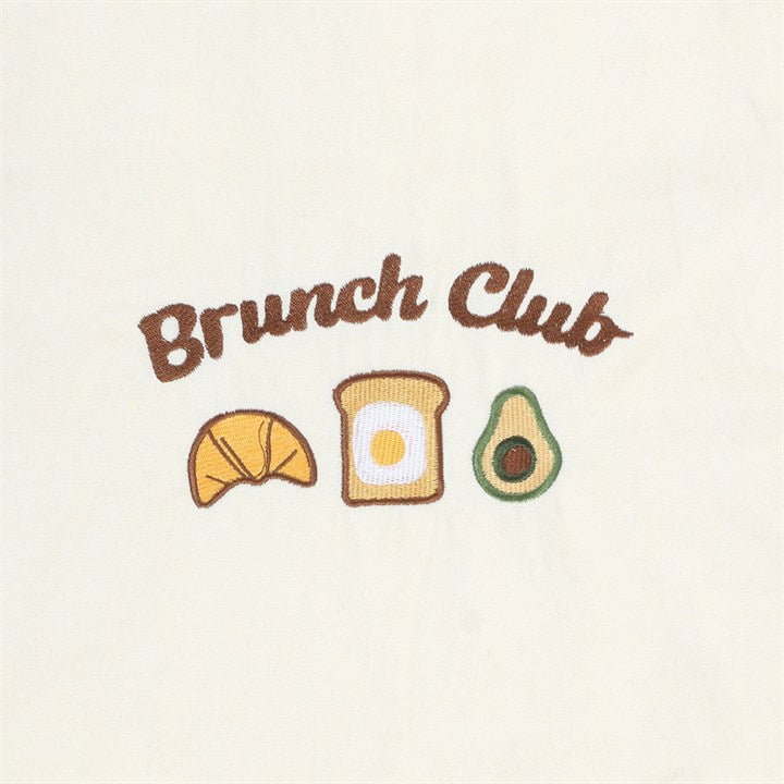 Brunch Club Embroidered Tote Bag