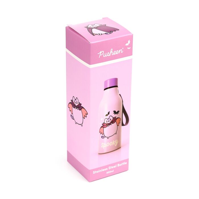 Reusable Insulated Drinks Bottle 500ml - Pusheen the Cat Halloween