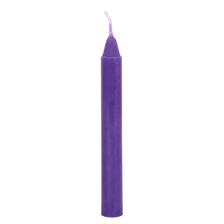 Set of 12 Purple 'Prosperity' Spell Candles