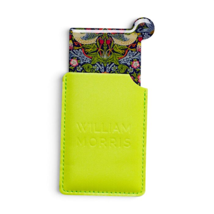 William Morris Strawberry Thief Pocket Mirror in Sleeve
