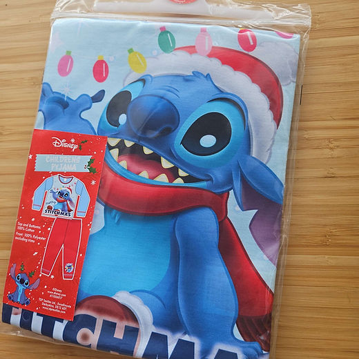 Disney Stitch Christmas Long Sleeve Pyjamas 1-5 years